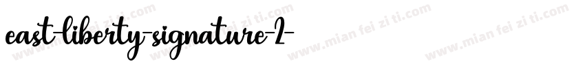 east-liberty-signature-2字体转换