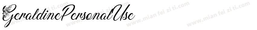 GeraldinePersonalUse字体转换