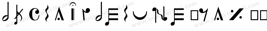 Dkclairdelune-Yax8字体转换
