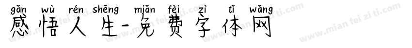 感悟人生字体转换