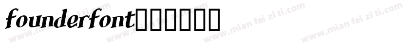 founderfont字体转换