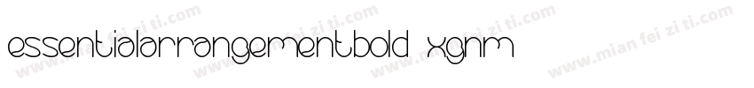 EssentialArrangementBold-xgnm字体转换