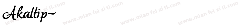 Akaltip字体转换