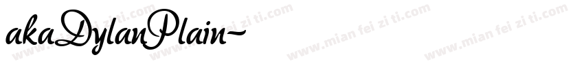 akaDylanPlain字体转换