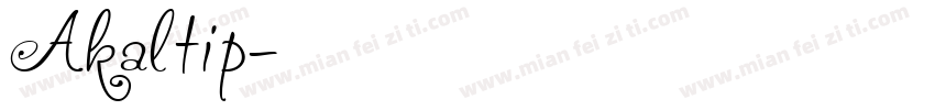 Akaltip字体转换