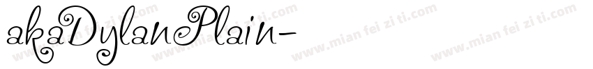 akaDylanPlain字体转换