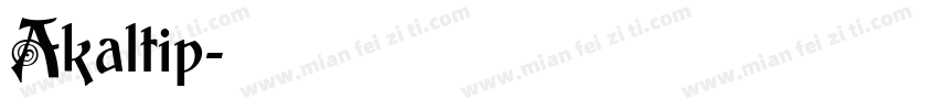 Akaltip字体转换