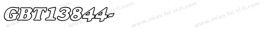 GBT13844字体转换