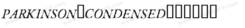 Parkinson-Condensed字体转换