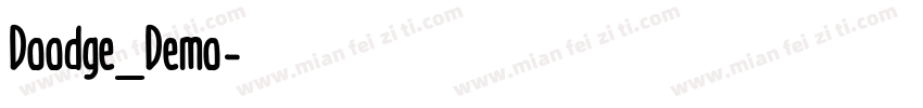 Doodge_Demo字体转换