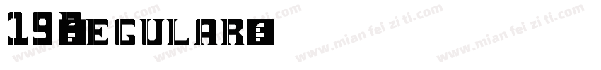 19--Regular字体转换