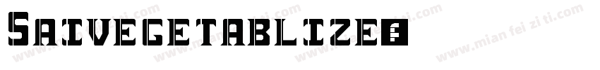 Saivegetablize字体转换