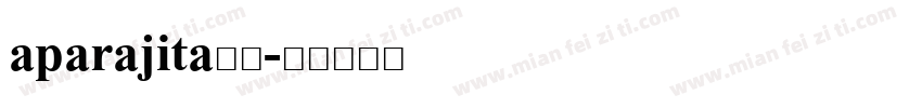 aparajita字体字体转换