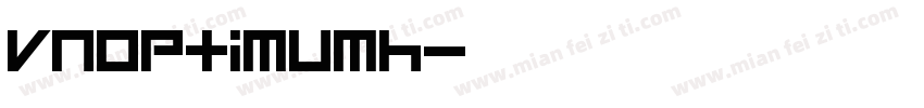 vnoptimumh字体转换