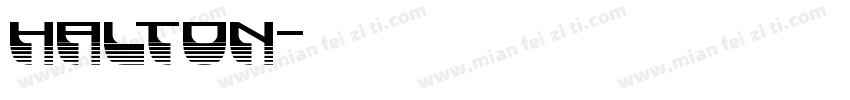halton字体转换