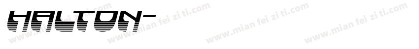 halton字体转换
