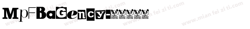 MpFBaGency字体转换 MpFBaGency字体转换