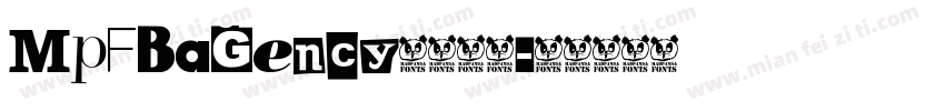 MpFBaGency粗体转换字体转换