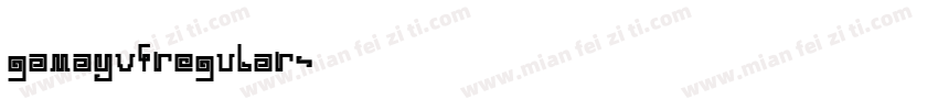 gamayvfregular字体转换