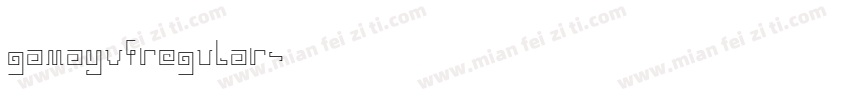gamayvfregular字体转换