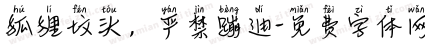 狐狸坟头，严禁蹦迪字体转换