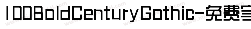 100BoldCenturyGothic字体转换