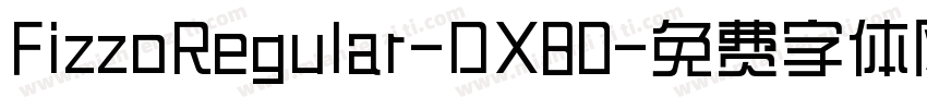 FizzoRegular-DX80字体转换