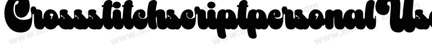 CrossstitchscriptpersonalUse-6BzM字体转换