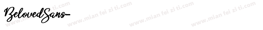 BelovedSans字体转换