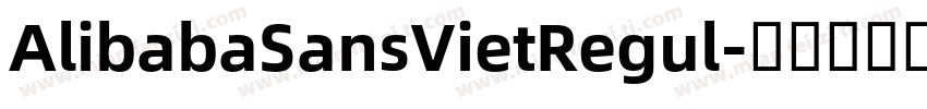 AlibabaSansVietRegul字体转换
