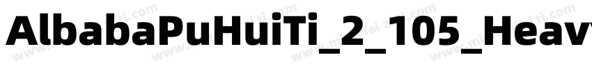 AlbabaPuHuiTi_2_105_Heavy字体转换