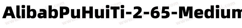 AlibabPuHuiTi-2-65-Medium字体转换