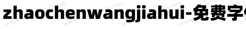 zhaochenwangjiahui字体转换