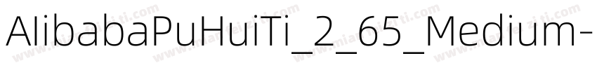 AIibabaPuHuiTi_2_65_Medium字体转换