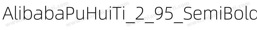 AlibabaPuHuiTi_2_95_SemiBold字体转换