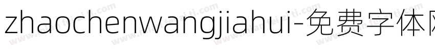 zhaochenwangjiahui字体转换