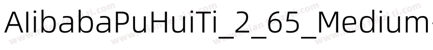 AIibabaPuHuiTi_2_65_Medium字体转换