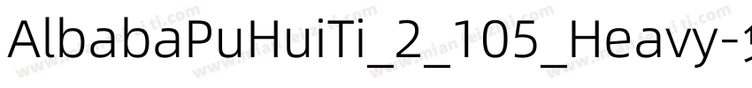 AlbabaPuHuiTi_2_105_Heavy字体转换