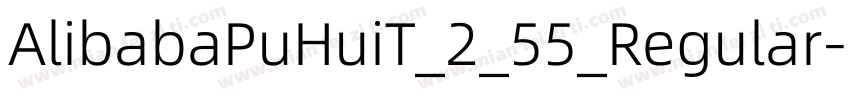 AlibabaPuHuiT_2_55_Regular字体转换