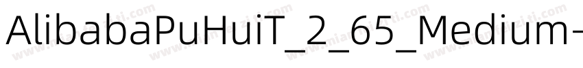 AlibabaPuHuiT_2_65_Medium字体转换