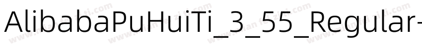 AlibabaPuHuiTi_3_55_Regular字体转换