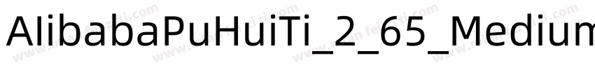 AIibabaPuHuiTi_2_65_Medium字体转换