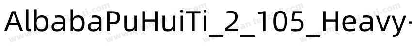 AlbabaPuHuiTi_2_105_Heavy字体转换
