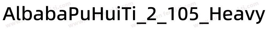 AlbabaPuHuiTi_2_105_Heavy字体转换