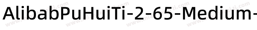 AlibabPuHuiTi-2-65-Medium字体转换