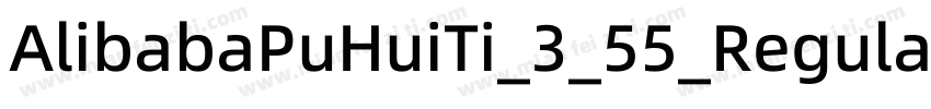 AlibabaPuHuiTi_3_55_Regular字体转换