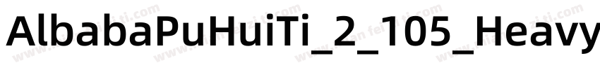 AlbabaPuHuiTi_2_105_Heavy字体转换