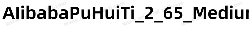 AIibabaPuHuiTi_2_65_Medium字体转换
