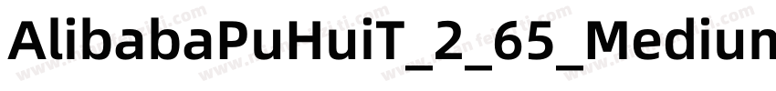 AlibabaPuHuiT_2_65_Medium字体转换
