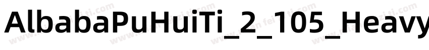 AlbabaPuHuiTi_2_105_Heavy字体转换